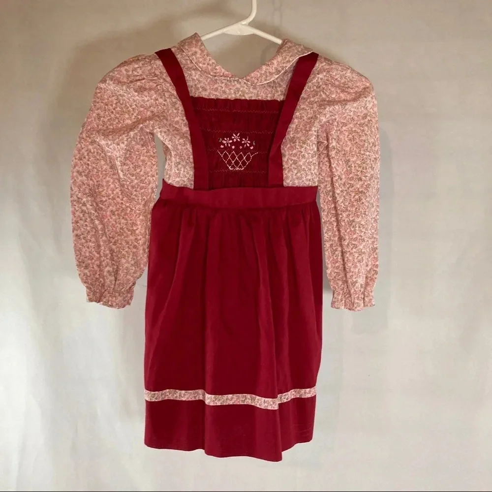 Vintage Polly Flinders Hand-smocked Dress. 6x